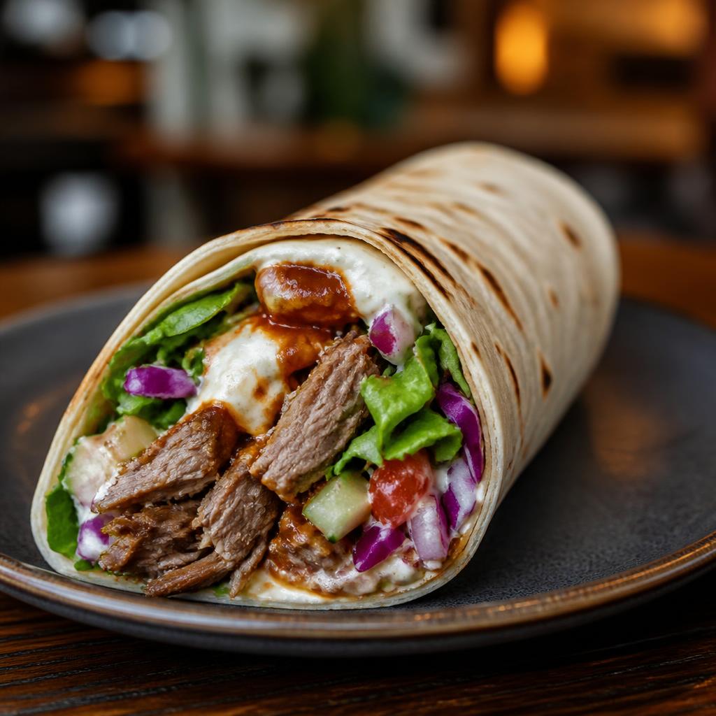Pulled Lamb Wrap
